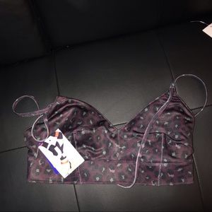 Cheetah print bra